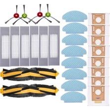 Sagrado Ecovacs Deeboot N10/N10 Artı Robotlu Süpürge Yedek Parça Ana Yan Fırça Hepa Filtre Paspas Bezi Toz Torbası (Yurt Dışından)
