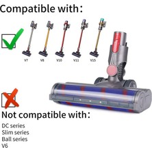 Sagrado Halılar ve Sert Zeminler Için Dyson V7 V8 V10 V11 V15 Elektrikli Süpürgeler Için Uyumlu Elektrikli Temizleme Fırçası Başlığı (Yurt Dışından)