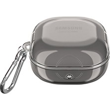 Microsonic Samsung Galaxy Buds Fe Kılıf Askı Aparatlı Transparan Silikon Füme
