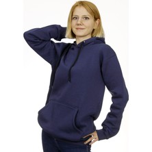 Hescaa  Kapşonlu Indigo Sweatshirt