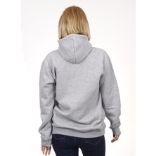 Hescaa  Kapşonlu Gri Sweatshirt