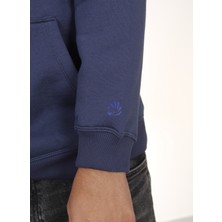 Hescaa  Kapşonlu Indigo Sweatshirt