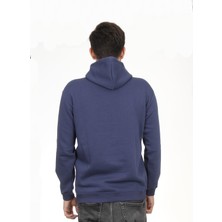 Hescaa  Kapşonlu Indigo Sweatshirt