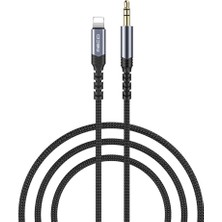 iPhone Aux Kablo Recci RDS-A26 Lightning To 3.5mm Aux Audio Ses Kablo 1.2 Metre