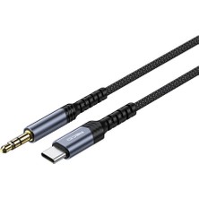 Type-C Aux Kablo Recci RDS-A27 Type-C To 3.5mm Aux Audio Ses Kablo 1.2 Metre