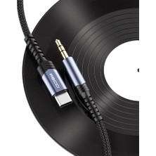 Type-C Aux Kablo Recci RDS-A27 Type-C To 3.5mm Aux Audio Ses Kablo 1.2 Metre