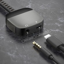 Recci RDS-A12 Lightning 2in1 Şarj ve Audio Ses Adaptörü