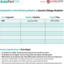 Alpha Auto Part Kia Sorento İçin Yan Ayna Tamir Dişlisi - 35 Diş