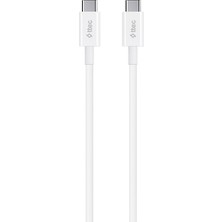 2DK36B Type C - Type C Beyaz Şarj Kablosu