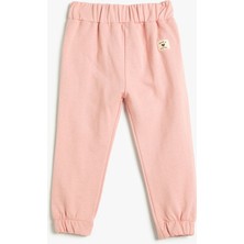 Koton Basic Jogger Eşofman Altı Şardonlu Pamuklu Beli Lastikli