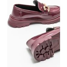 Elle Bordo Kadın Loafer