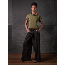Rivus Bisiklet Yaka Basic T-Shirt - Haki