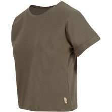 Rivus Bisiklet Yaka Basic T-Shirt - Haki