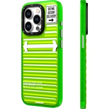 YoungKit iPhone 15 Pro Uyumlu Kılıf Youngkit Luggage Firefly Serisi Kapak Yeşil