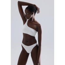 Rivus Tek Omuz Bikini Takımı Ekru