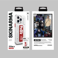 Skinarma iPhone 15 Pro Max Uyumlu Kılıf Skinarma Standlı Şeffaf Tasarımlı Apex Kapak Kırmızı