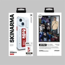 Skinarma iPhone 15 Uyumlu Kılıf Skinarma Standlı Şeffaf Tasarımlı Apex Kapak Kırmızı