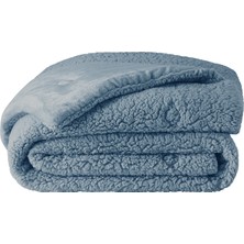 Puffy Mellove Sherpa Çift Kişilik Yorgan - Indigo