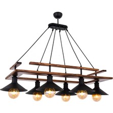 Ekol Neon 6'lı Sıralı Sarkıt Avize