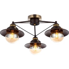 Ekol Leylak 3'lü Plafonyer Avize