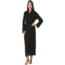 Effortt Siyah Kadın Sabahlık