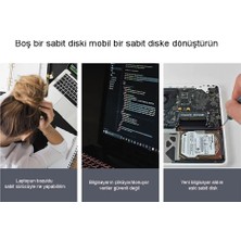 Techtic 2.5 Inç USB 2.0 Sata Harici HDD Harddisk Kutusu SSD Alüminyum Metal Disk