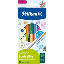 Pelikan Çift Uçlu Kuru Boya Kalemi (12 Kalem=24 Renk)