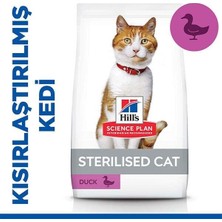 Hill's Young Sterilised Ördekli Kısırlaştırılmış Kedi Maması 8+2 Kg