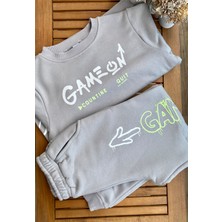 Baby Babyaden Game-On Gri 3 Iplik Dokuma Erkek Çocuk Eşofman Takımı