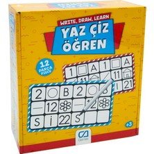 Ca Oyuncak Yaz Çiz Öğren 12 Parça - Mavi Su Dünyası