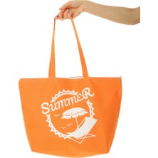 Shoecide Summer Beach Bag Plaj Çantası Turuncu