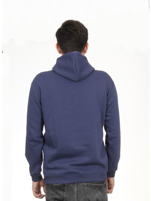 Hescaa  Kapşonlu Indigo Sweatshirt