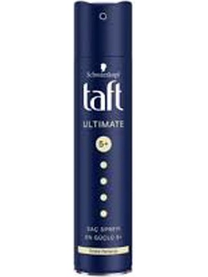 Taft Ultimate 250 ml Saç Sprey 5+ Tutuş Seviyesi İle Mükemmel Işıltı Sağlayan Etkili Formül