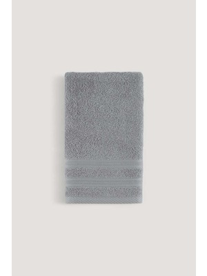 Arliva Home Pure  Bukle Bordürlü Havlu Koyu Grı 90X150