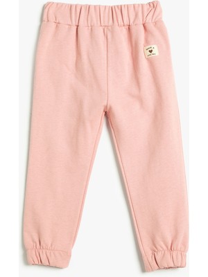Koton Basic Jogger Eşofman Altı Şardonlu Pamuklu Beli Lastikli