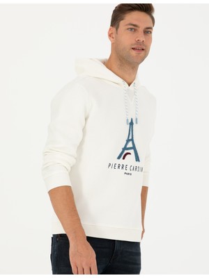 Pierre Cardin Erkek Ekru Regular Fit Sweatshirt 50277242-VR019