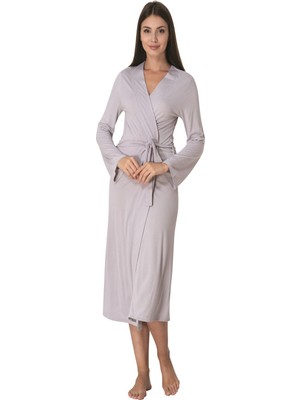 Effortt Gri Kadın Sabahlık