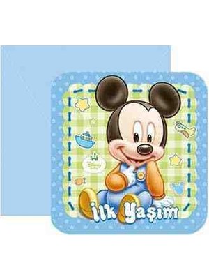 Balonevi Disney Baby Mıckey Mouse Ilk Yaşım Temalı Set