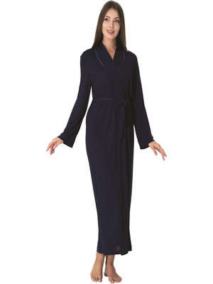 Effortt Lacivert Kadın Sabahlık