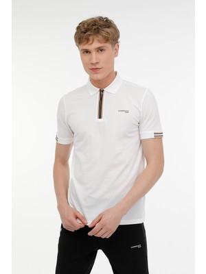 Lumberjack ml Franky 12BA-111 3pr Ekru Erkek Kısa Kol T-Shirt