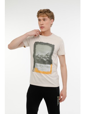 Lumberjack ml Escape 11CG565 3pr Bej Erkek Kısa Kol T-Shirt