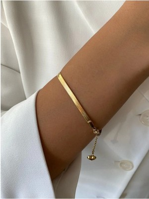 Koala Company Kararmaz Solmaz Ezme Italyan Zincir Bileklik Gold