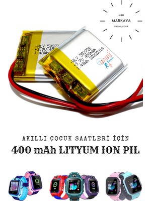 BabySmart Orjinal Akıllı Çocuk Saat Batarya - Pil 3.7V 400MAH