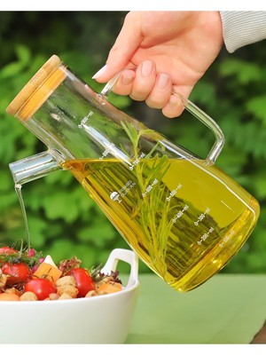 Yakut Yeni Nesil Masterchef 900 ml Bambu Kapaklı Yağdanlık & Sirkelik