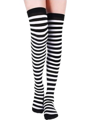 Tezzgelsin Pamuklu Diz Üstü Çorap