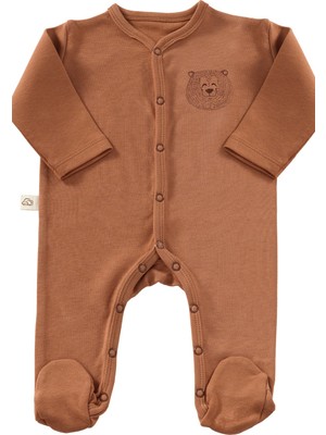 Tiny Lamb Honey Bear Unisex 3 Parça Hastane Çıkışı Takımı Organik Pamuk Yenidoğan Set