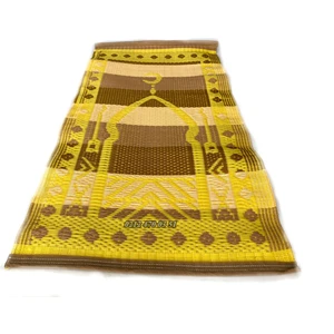 Bademler Halı Plastik Hasır Seccade 60X120CM Tek Kişilik Namaz Hasırı Katlanabilir Seccade