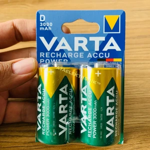 Ata Elektronik VARTA D Büyük Boy Kalın Tombul 3000mah 3000 Mah Büyük Boy 2'li Paket Şarjlı Pil Şarzlı Pili D Size pil, Kalın pil, LR20, R20, D, MN1300, AM1, E95, 4020, KD, AM1, 813