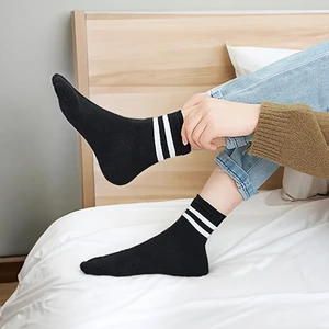 Çizgili Tenis Çorabı Kolej Çorap Unisex 2 Adet