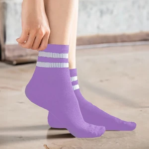 Çizgili Tenis Çorabı Kolej Çorap Unisex 2 Adet